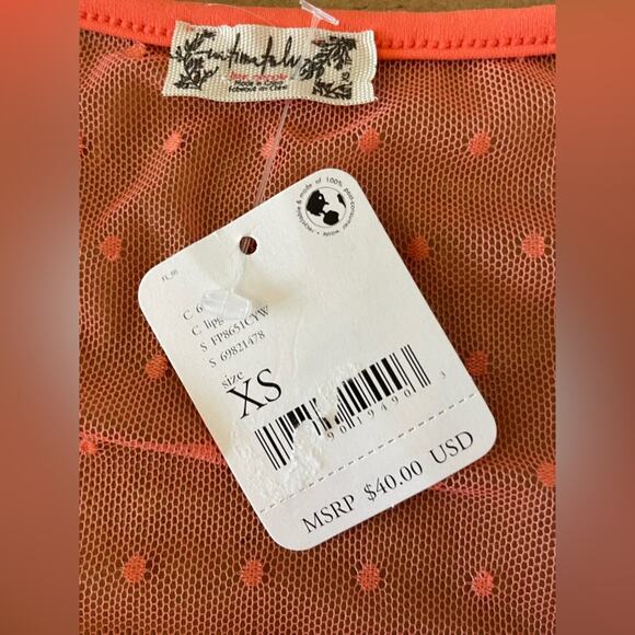 New ~ FREE PEOPLE  ~ Blush Up Ruched Blouse XS STRETCHY FALL VIBES - Picture 7 of 9